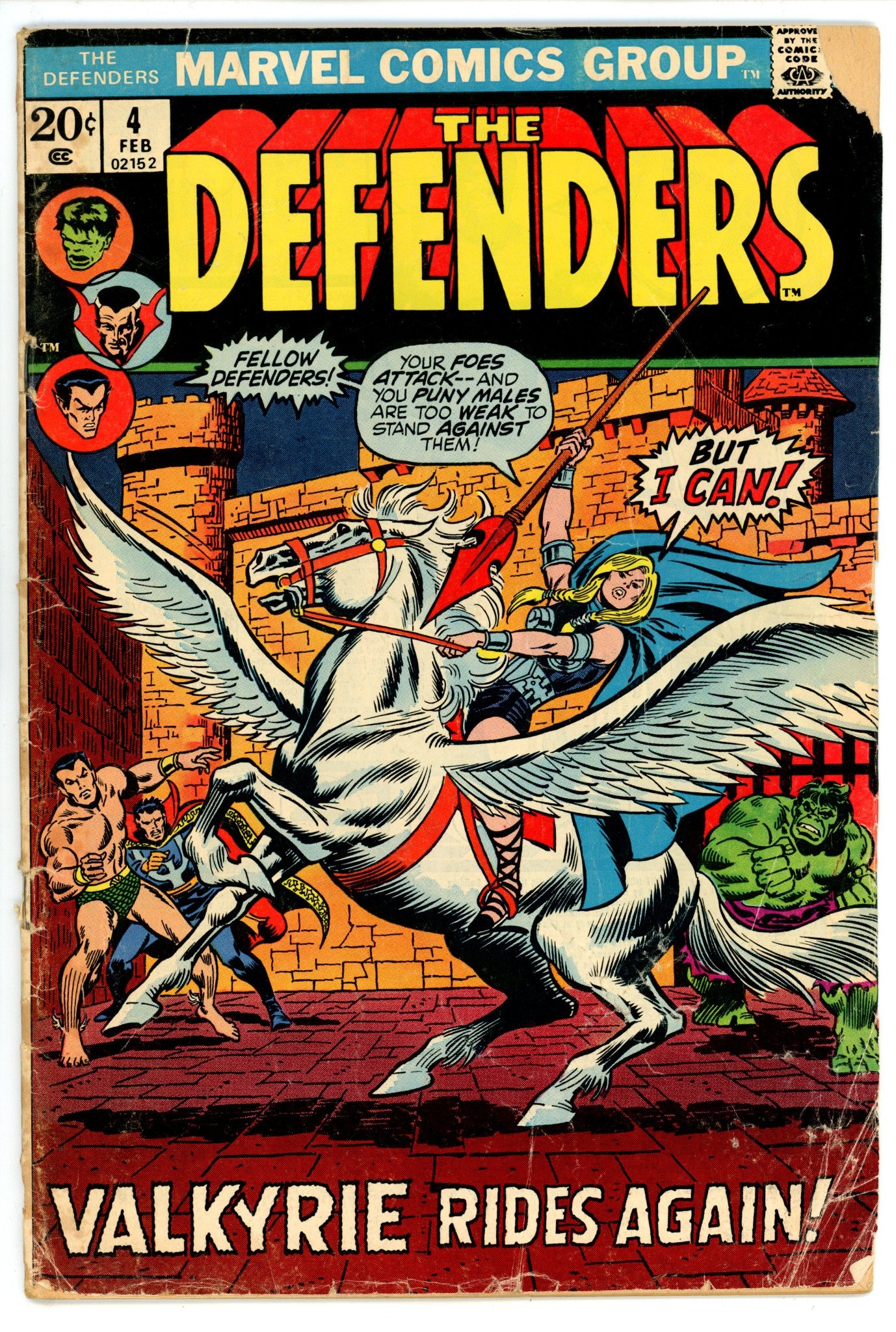 The Defenders Vol 1 4 GD+ (2.5) (1973) 
