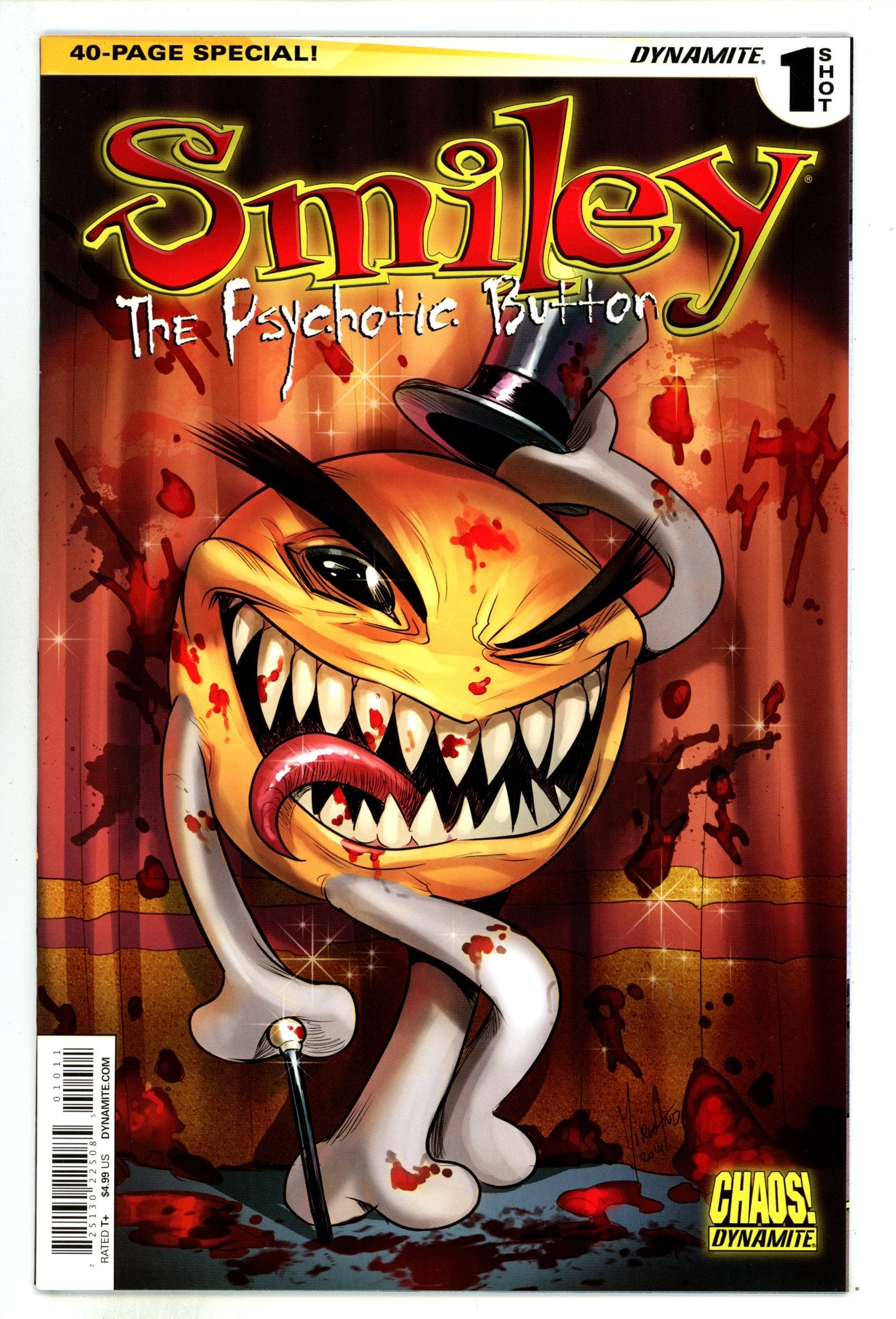 Chaos!: Smiley the Psychotic Button 1 NM- (9.2) (2015) 