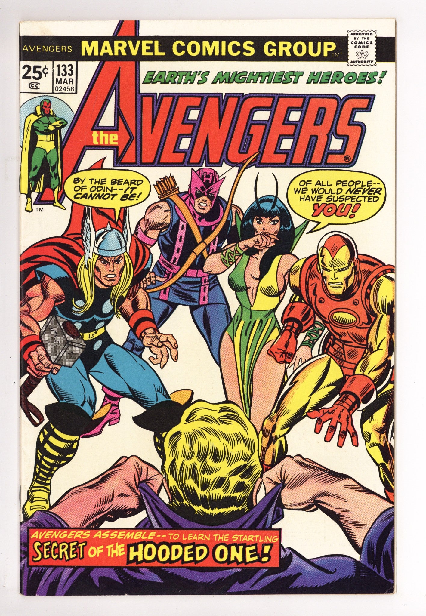 The Avengers Vol 1 133 FN/VF (7.0) (1975) 