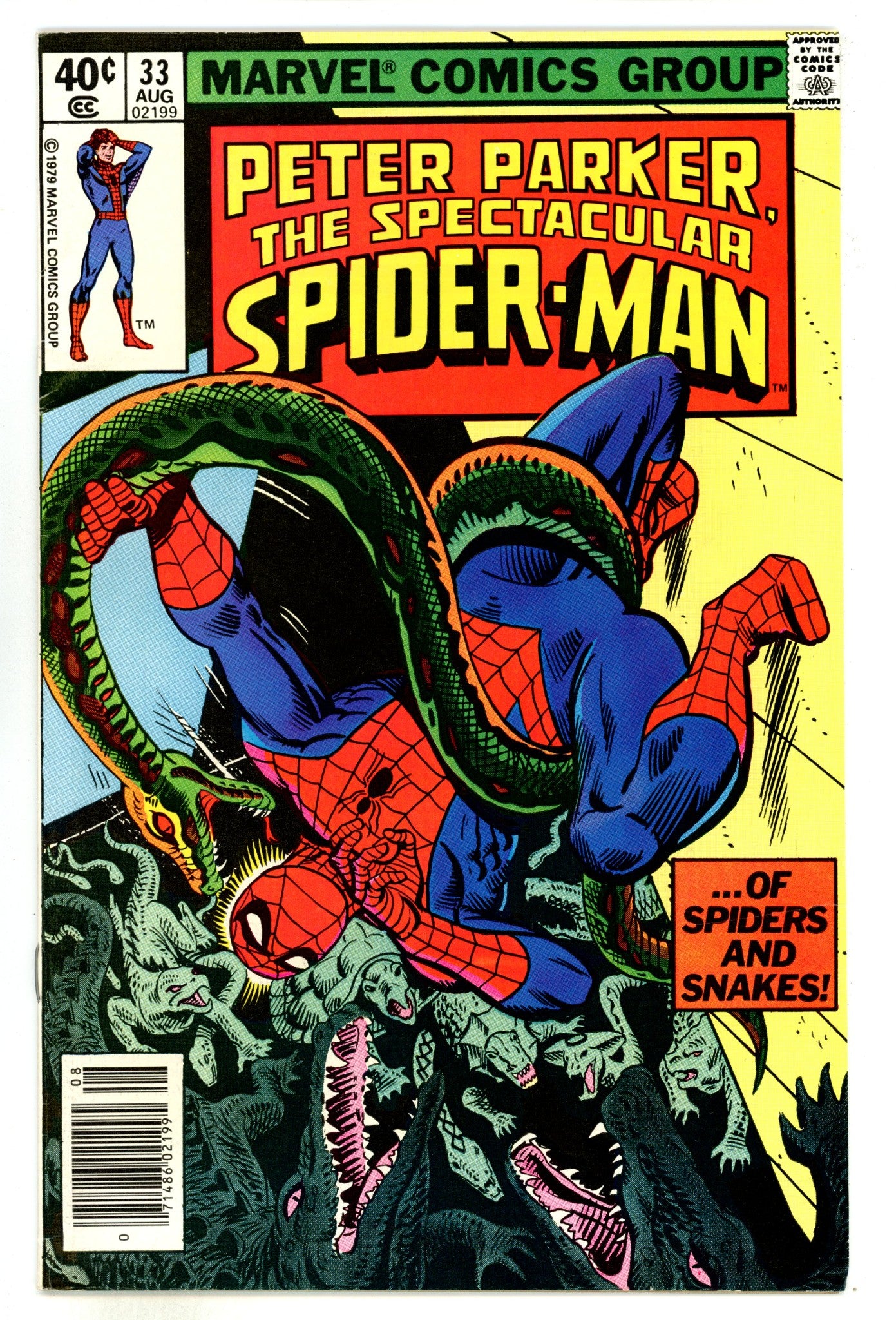The Spectacular Spider-Man Vol 1 33  FN+ (6.5)  (1979)  Newsstand  