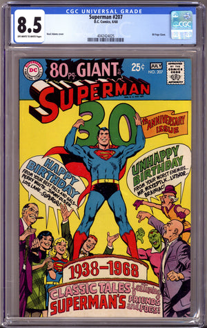 Superman Vol 1 207 CGC 8.5 (VF+) (1968)