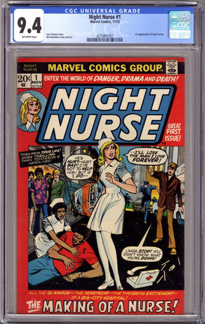 Night Nurse Vol 1 1 CGC 9.4 (NM) (1972)