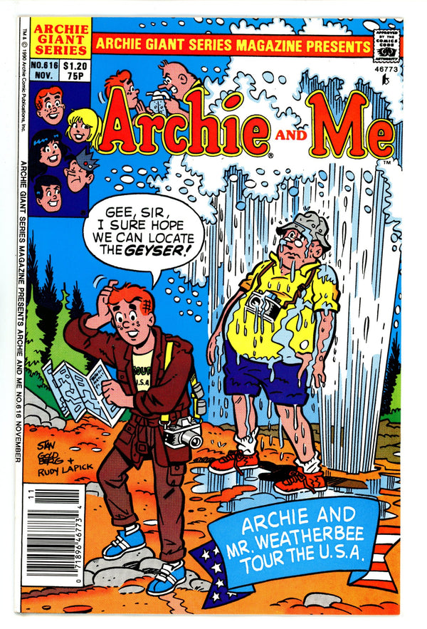 Archie Giant Series Magazine 616 VF- (7.5) (1990) Canadian Price Variant
