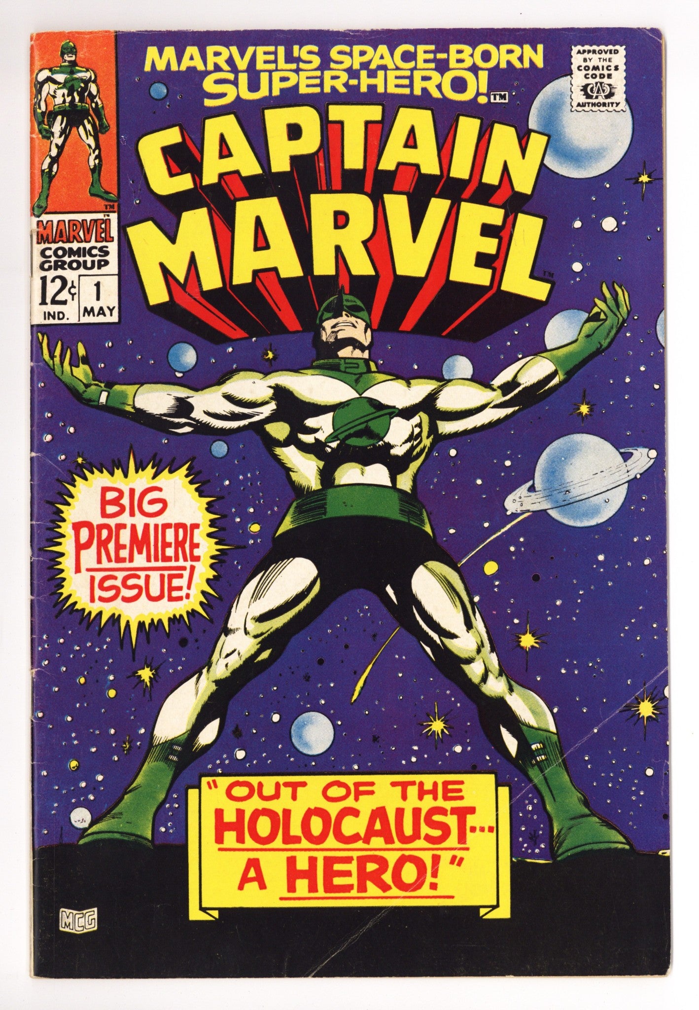 Marvel's Space-Born Superhero! Captain Marvel Vol 1 1 VG/FN (5.0) (1968) 