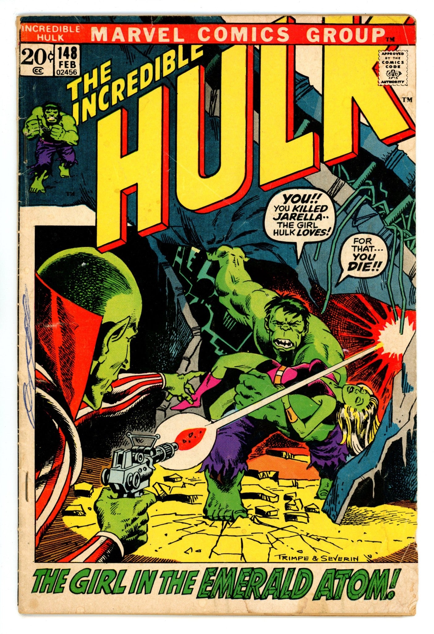 The Incredible Hulk Vol 1 148 GD/VG (3.0) (1972) 
