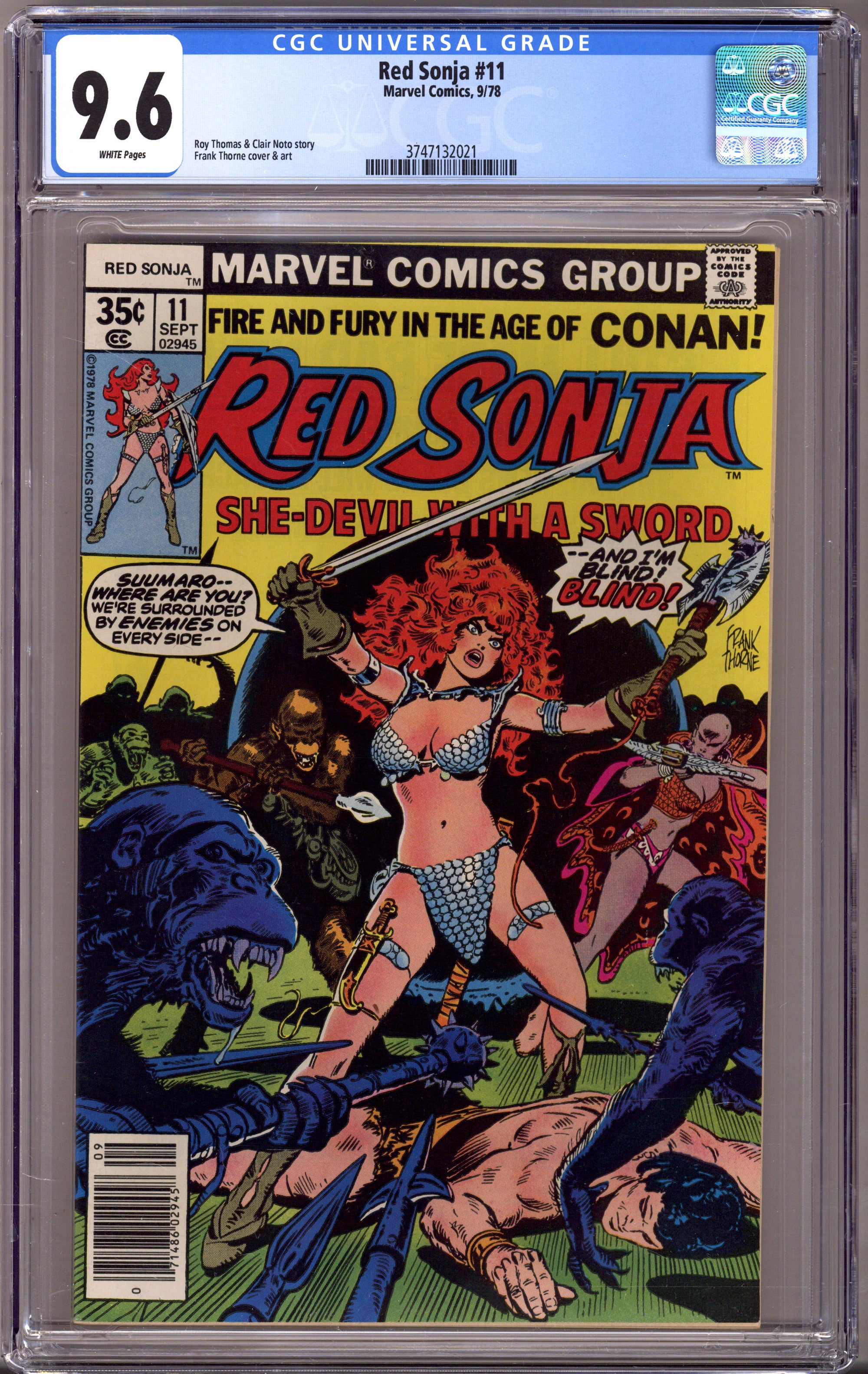 Red Sonja Vol 1 11 CGC 9.6 (NM+) (1978) 