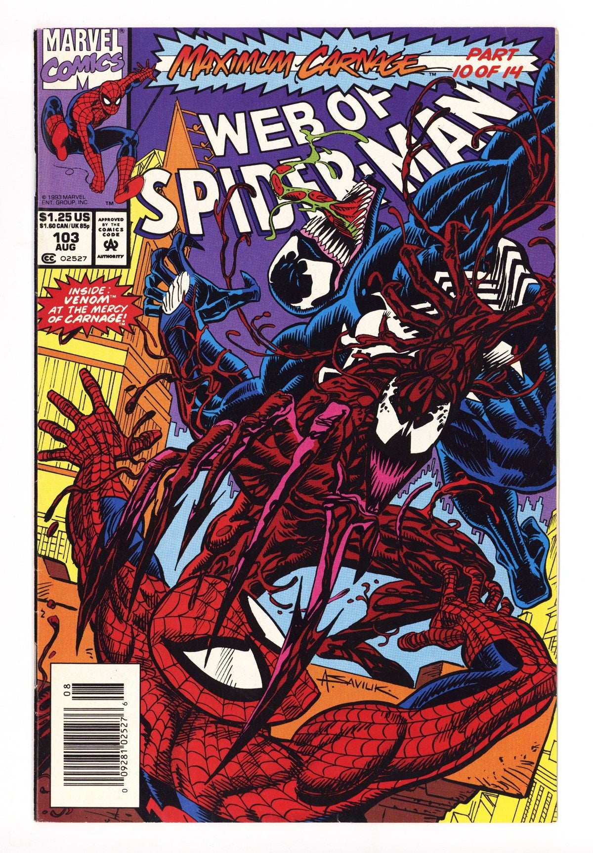 Web of Spider-Man Vol 1 103  Mid Grade   (1993)   Newsstand
