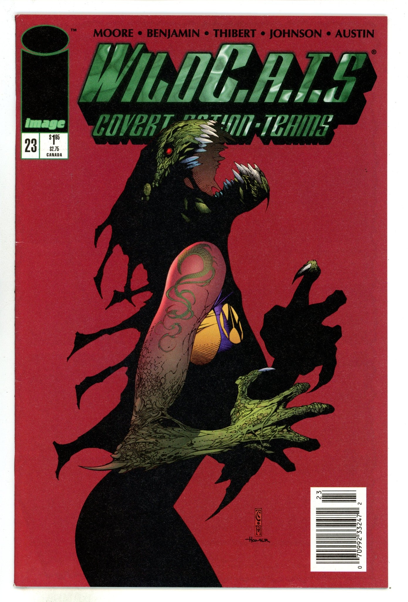 WildC.A.T.s Vol 1 23 VF (8.0) (1995) Newsstand 