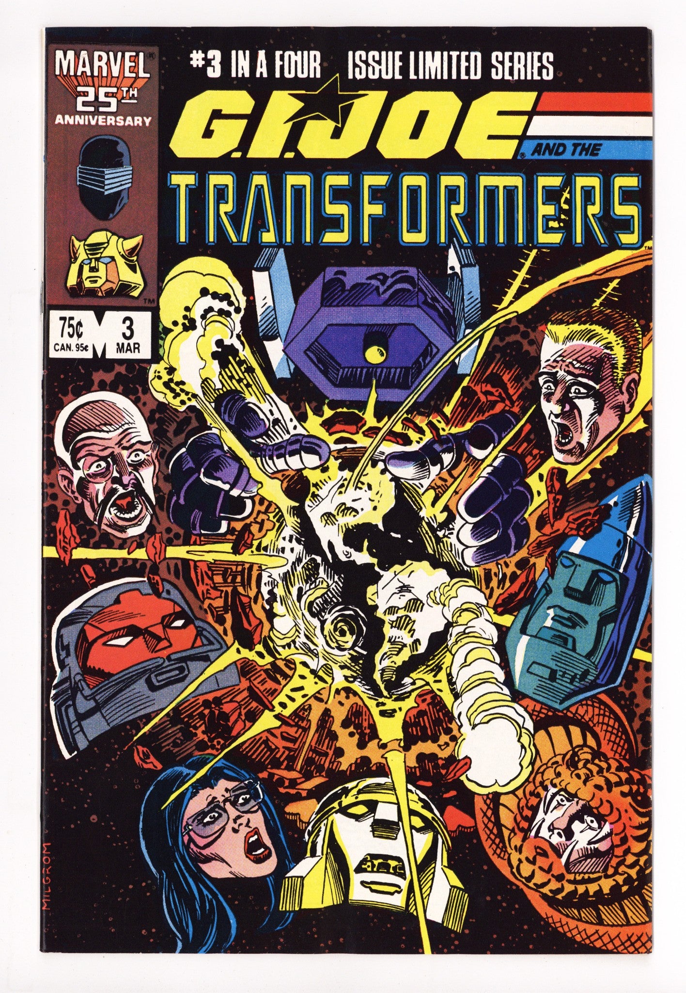 G.I. Joe and the Transformers 3 NM- (9.2) (1987) 