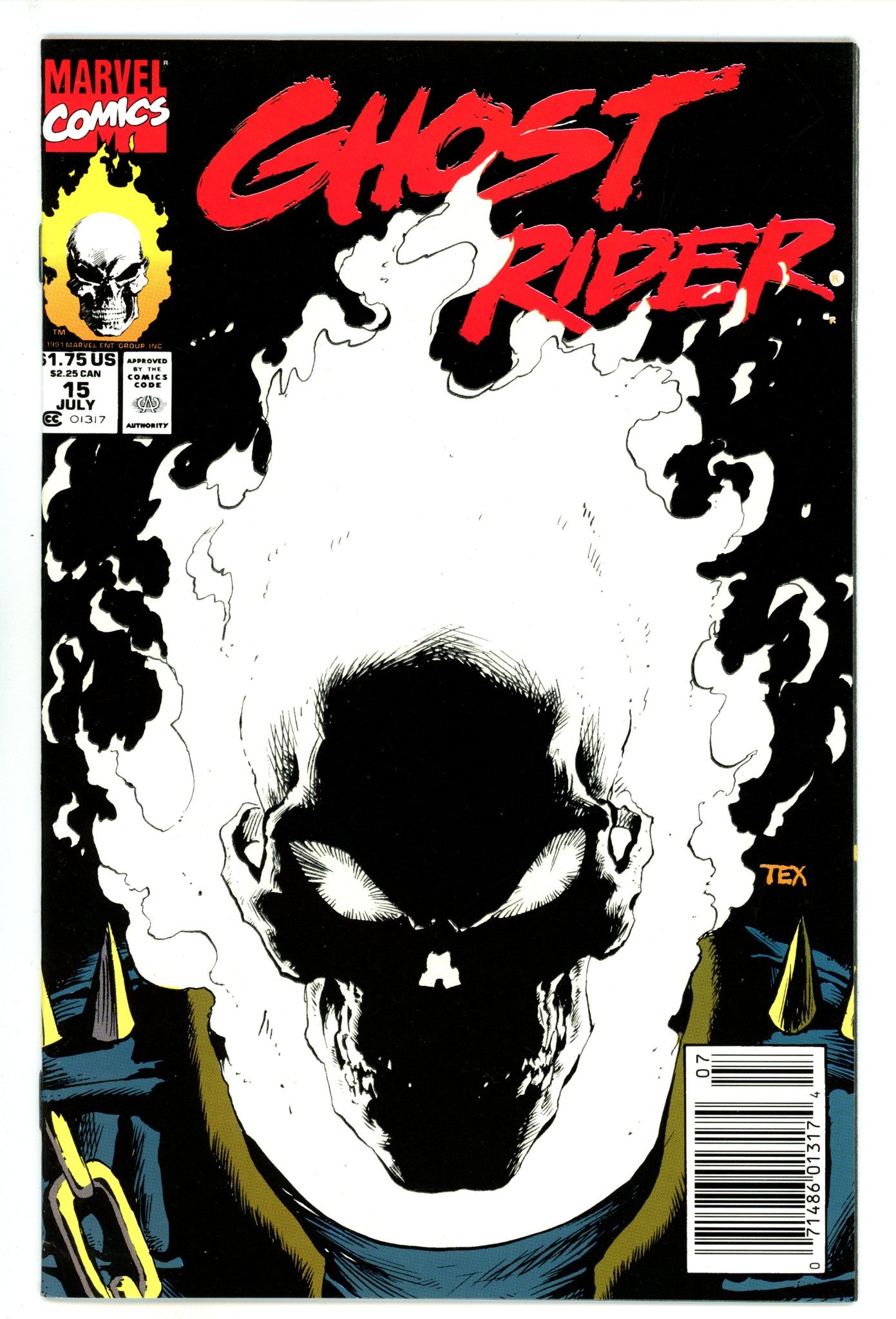 Ghost Rider Vol 2 15 High Grade (1991) Newsstand 