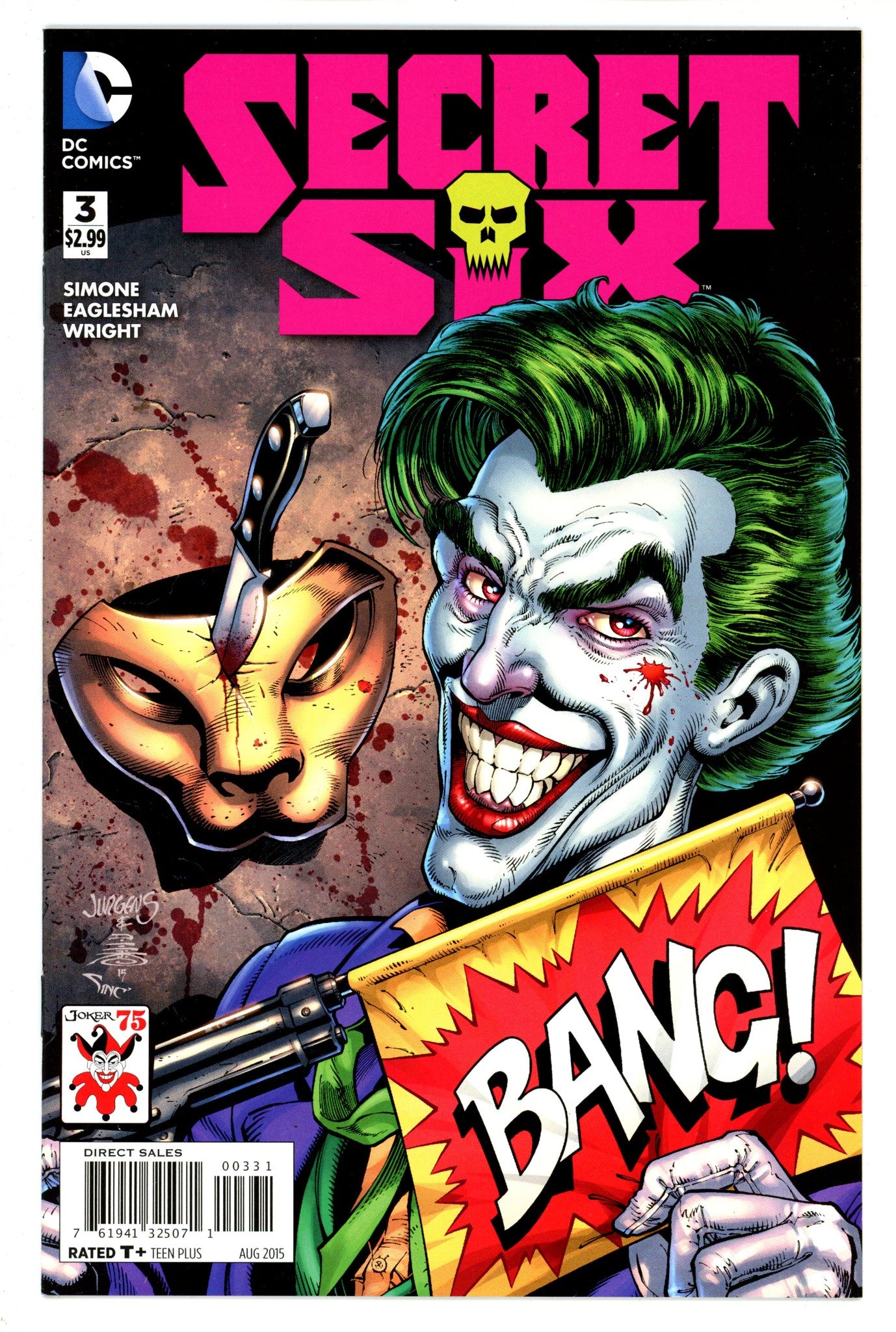 Secret Six Vol 4 3  High Grade  (2015) Jurgens  Variant  