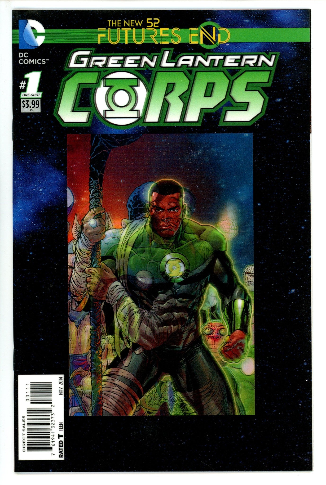 Green Lantern Corps: Futures End 1 3-D Motion Cover (2014)