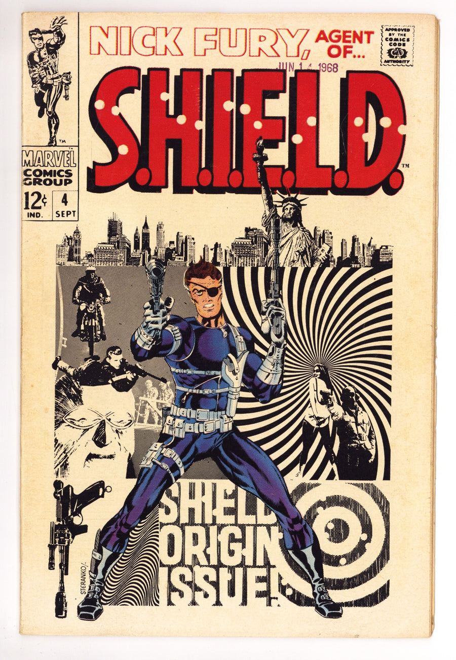 Nick Fury, Agent of SHIELD Vol 1 4 FN+ (6.5) (1968) 