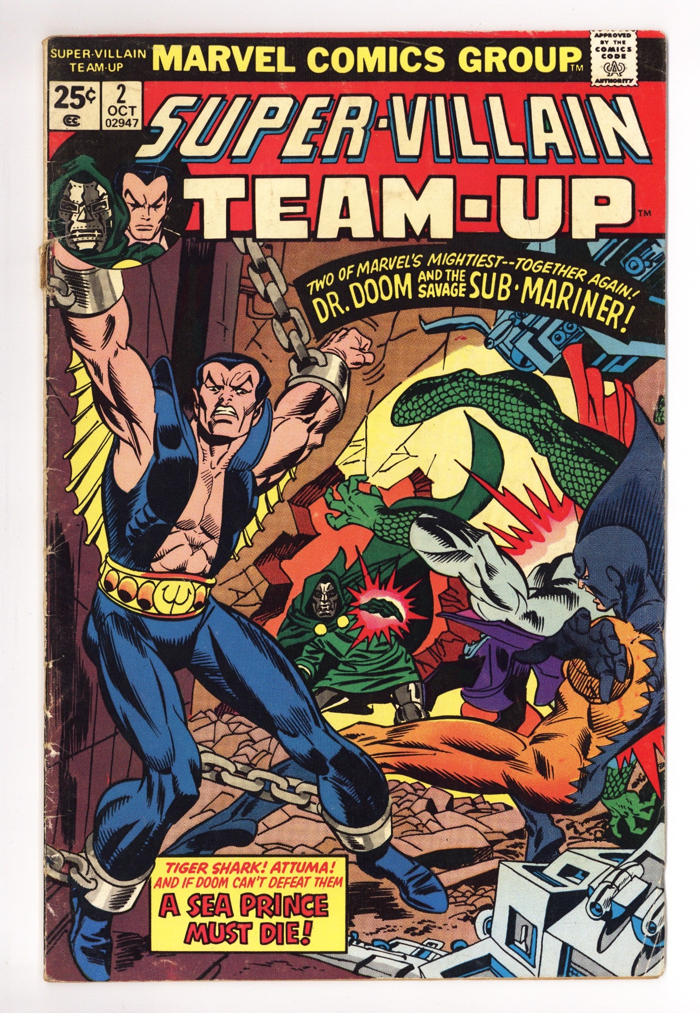 Super-Villain Team-Up 2 Very Low Grade Top Staple Detached (1975) 
