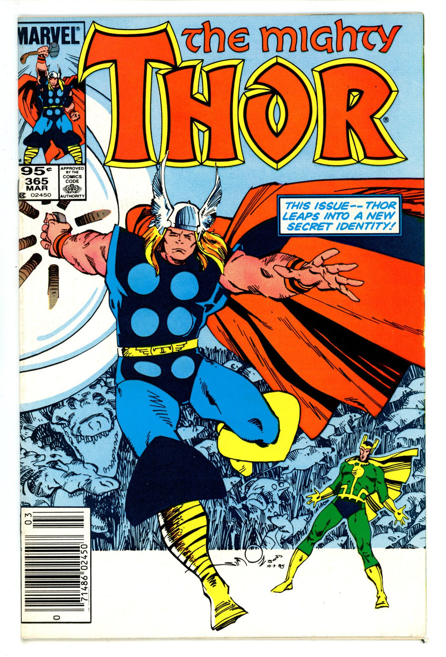 Thor Vol 1 365 FN/VF (7.0) (1986) Canadian Price Variant 