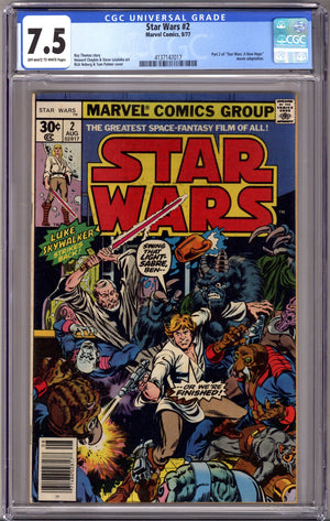 Star Wars Vol 1 2 CGC 7.5 (VF-) (1977)