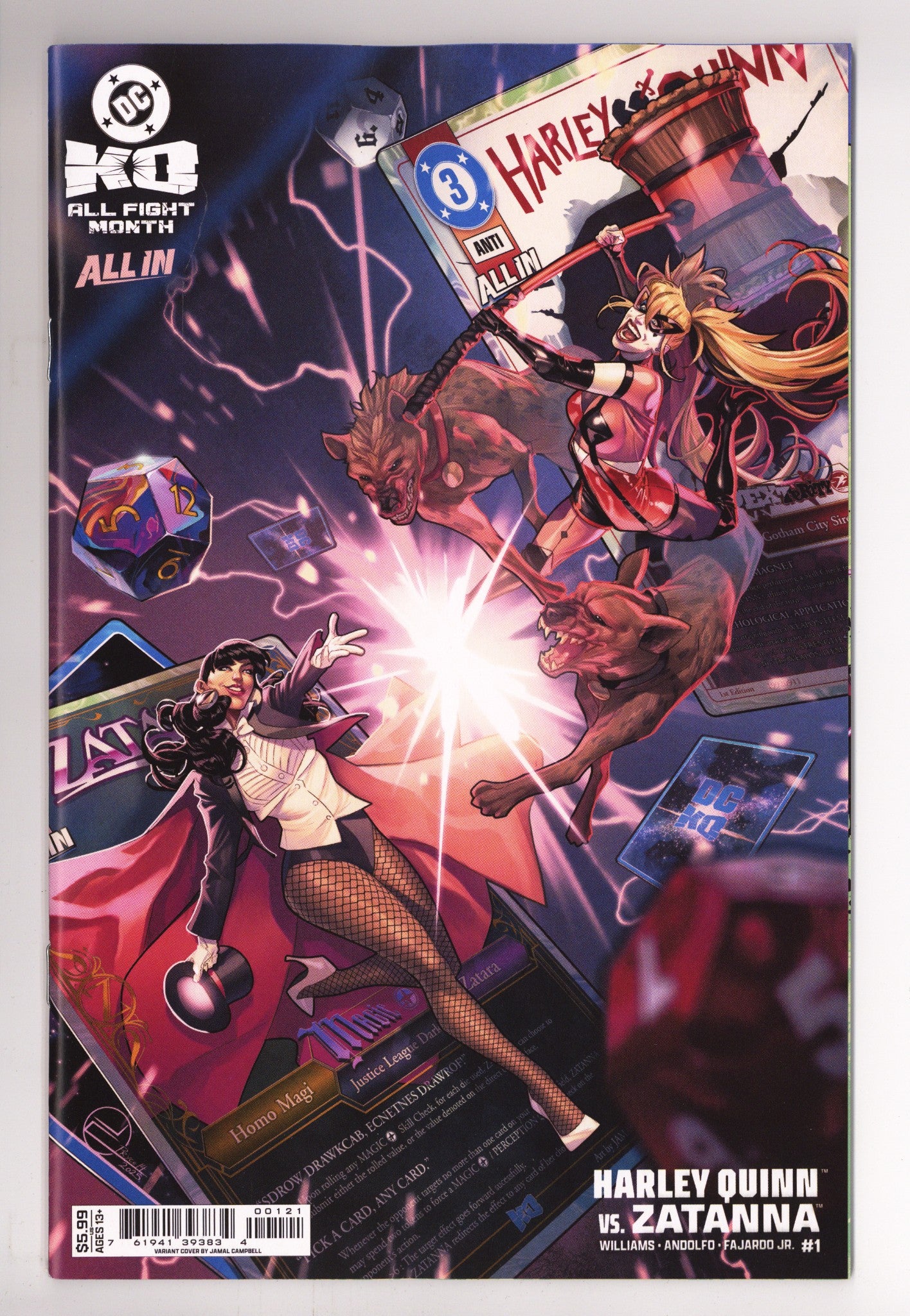 DC K.O. Harley Quinn Vs Zatanna 1 Campbell Variant (2025)