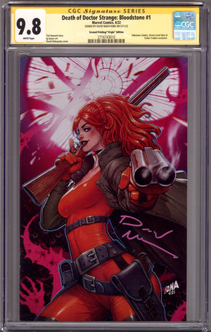 Death of Doctor Strange: Bloodstone 1 CGC 9.8 (NM/M) 2nd Print (2022) Nakayama Virgin Exclusive Variant Signed x1 Cover David Nakayama