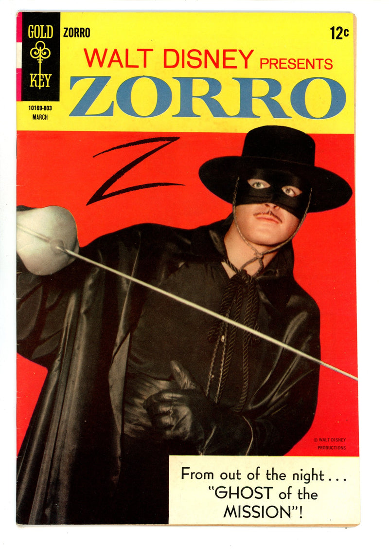 Walt Disney Presents Zorro 9 FN/VF (7.0) (1968) 