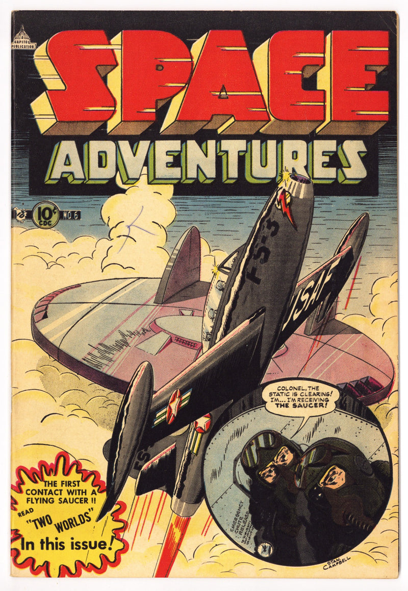 Space Adventures Vol 1 6 VF- (7.5) (1953) 