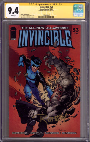 Invincible 53 CGC 9.4 (NM) (2008) Signed x1 Cover Ryan Ottley