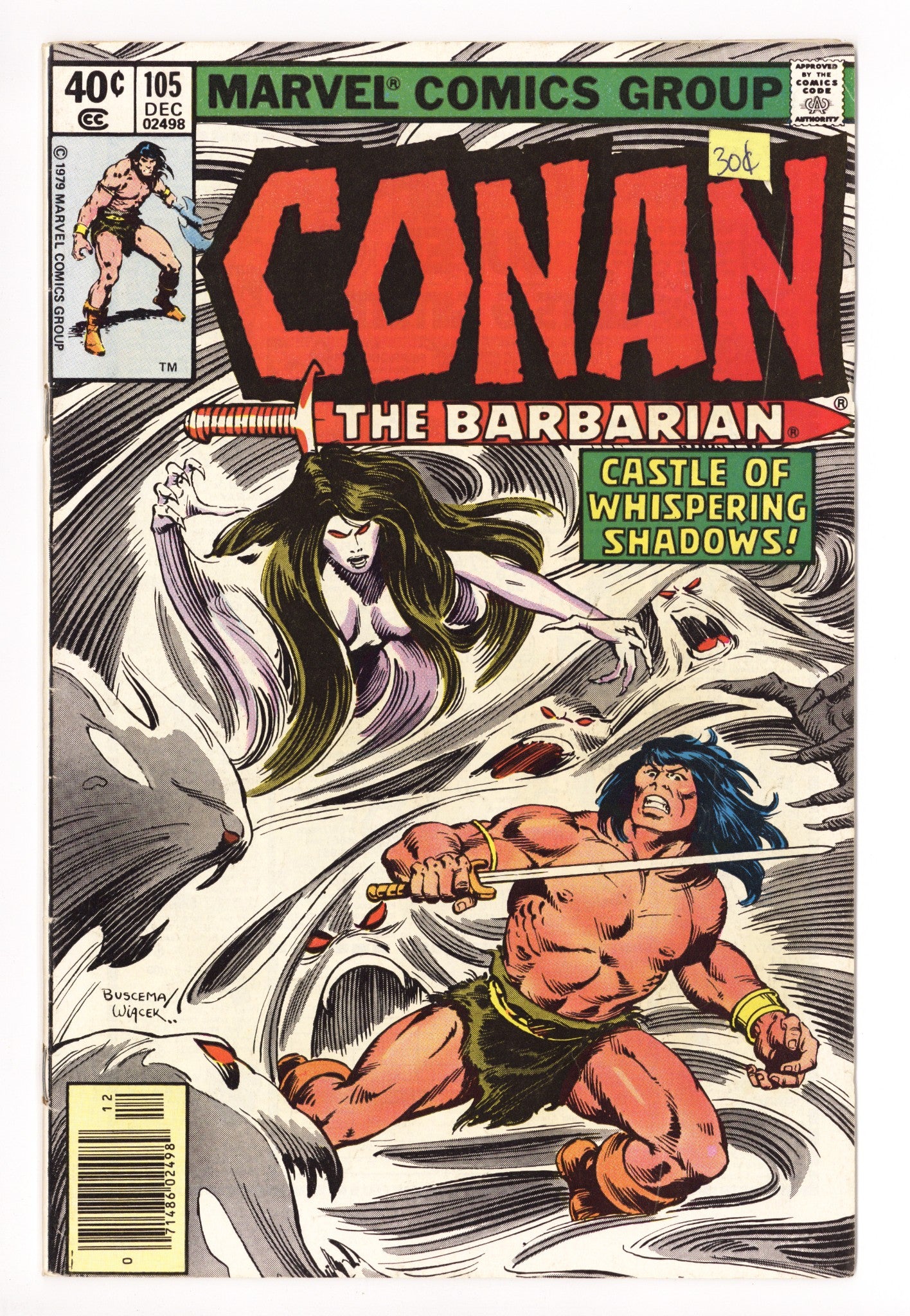 Conan the Barbarian Vol 1 105 Low Grade (1979) Newsstand 