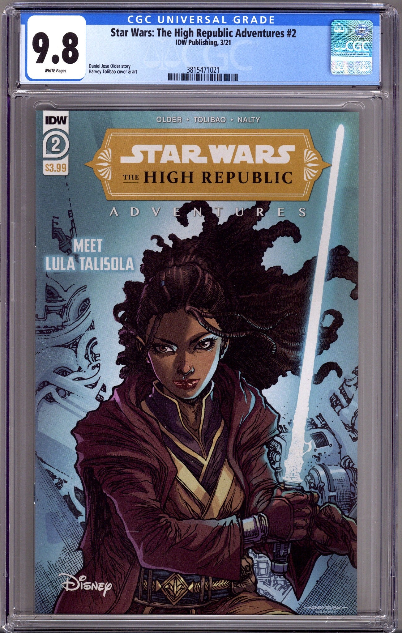 Star Wars: The High Republic Adventures 2 CGC 9.8 (NM/M) (2021) 