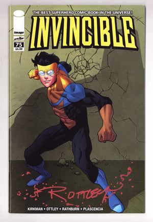 Invincible 75 VF+ (8.5) (2010) Ottley Incentive Variant Signed x1 Cover Ryan Ottley