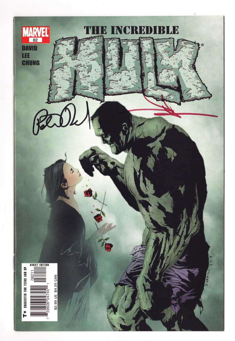 Incredible Hulk Vol 2 82 VF/NM (9.0) (2005) Signed x2 Cover Peter David & Jae Lee 
