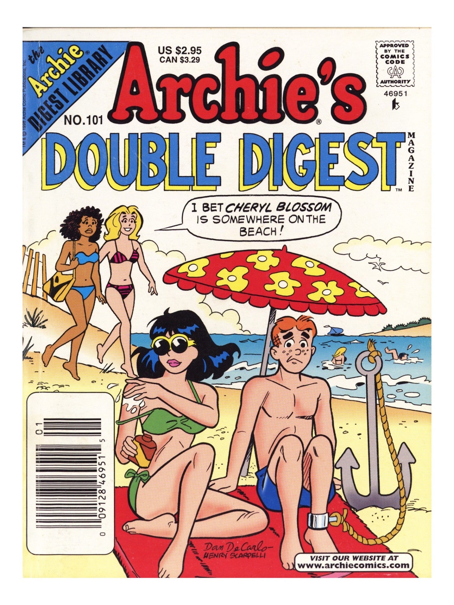 Archie's Double Digest Magazine 101 Mid Grade (1988) Newsstand 