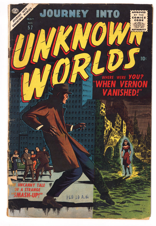 Journey into Unknown Worlds 57 FR/GD (1.5) Cover Detached (1957)