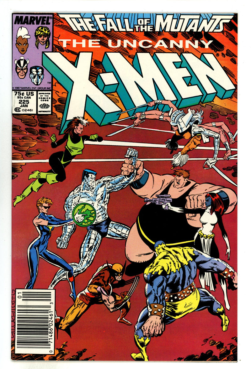 The Uncanny X-Men Vol 1 225 Mid Grade (1988) Newsstand 