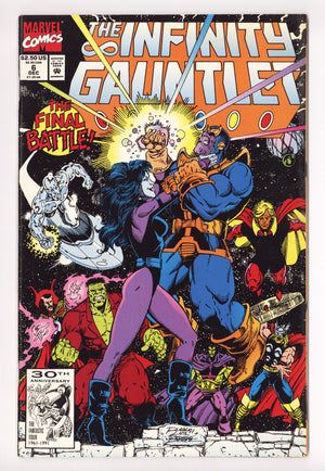 The Infinity Gauntlet Vol 1 6 Low Grade (1991)