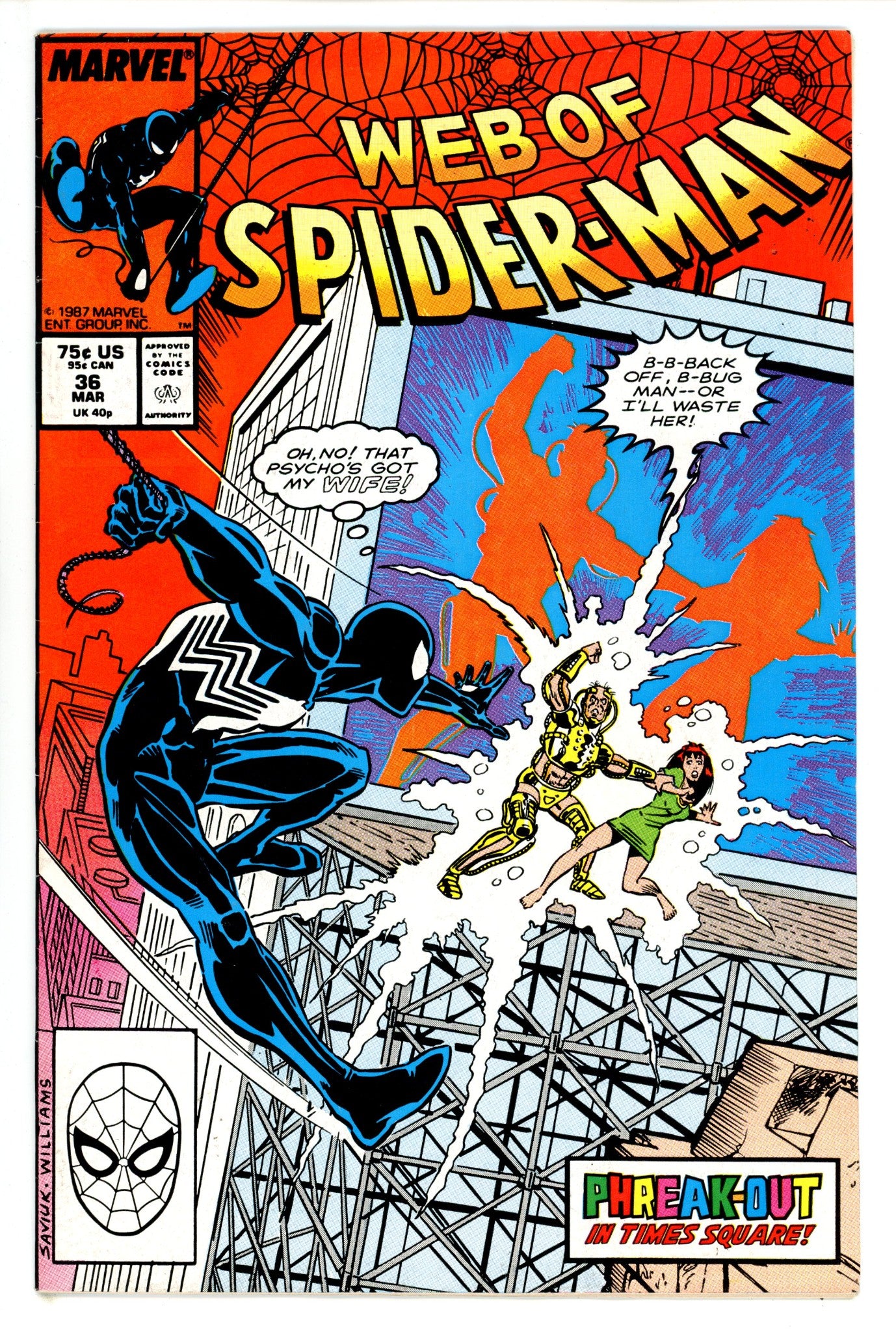 Web of Spider-Man Vol 1 36 FN (1988)