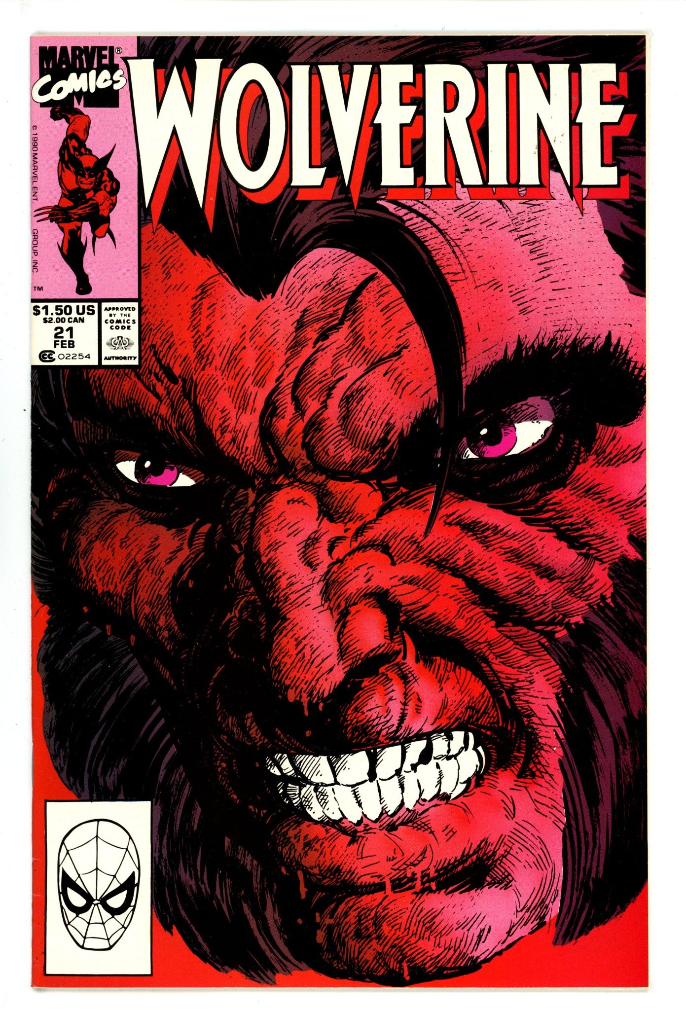 Wolverine Vol 2 21 Mid Grade (1990) 
