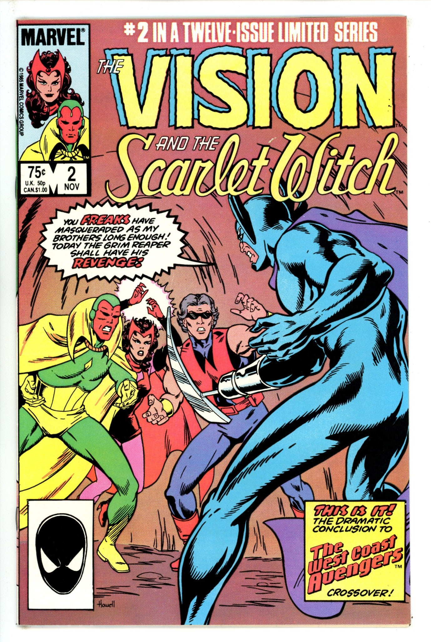 The Vision and the Scarlet Witch Vol 2 2 VF/NM (9.0) (1985) 