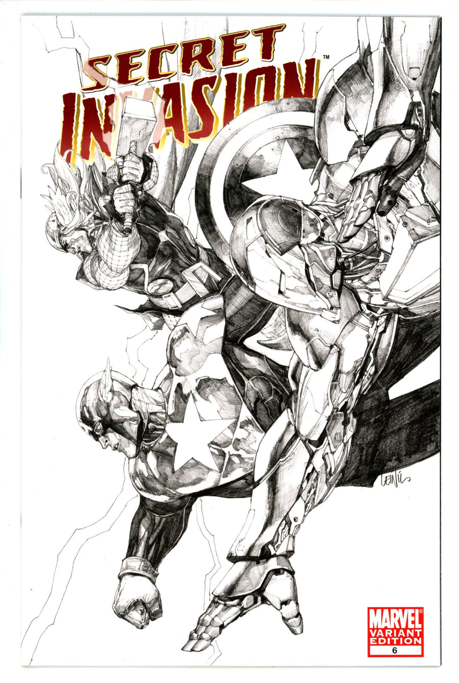 Secret Invasion 6 VF- (7.5) (2008) Yu Sketch Incentive Variant 