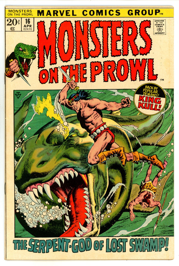 Monsters on the Prowl 16 FN/VF (7.0) (1972)