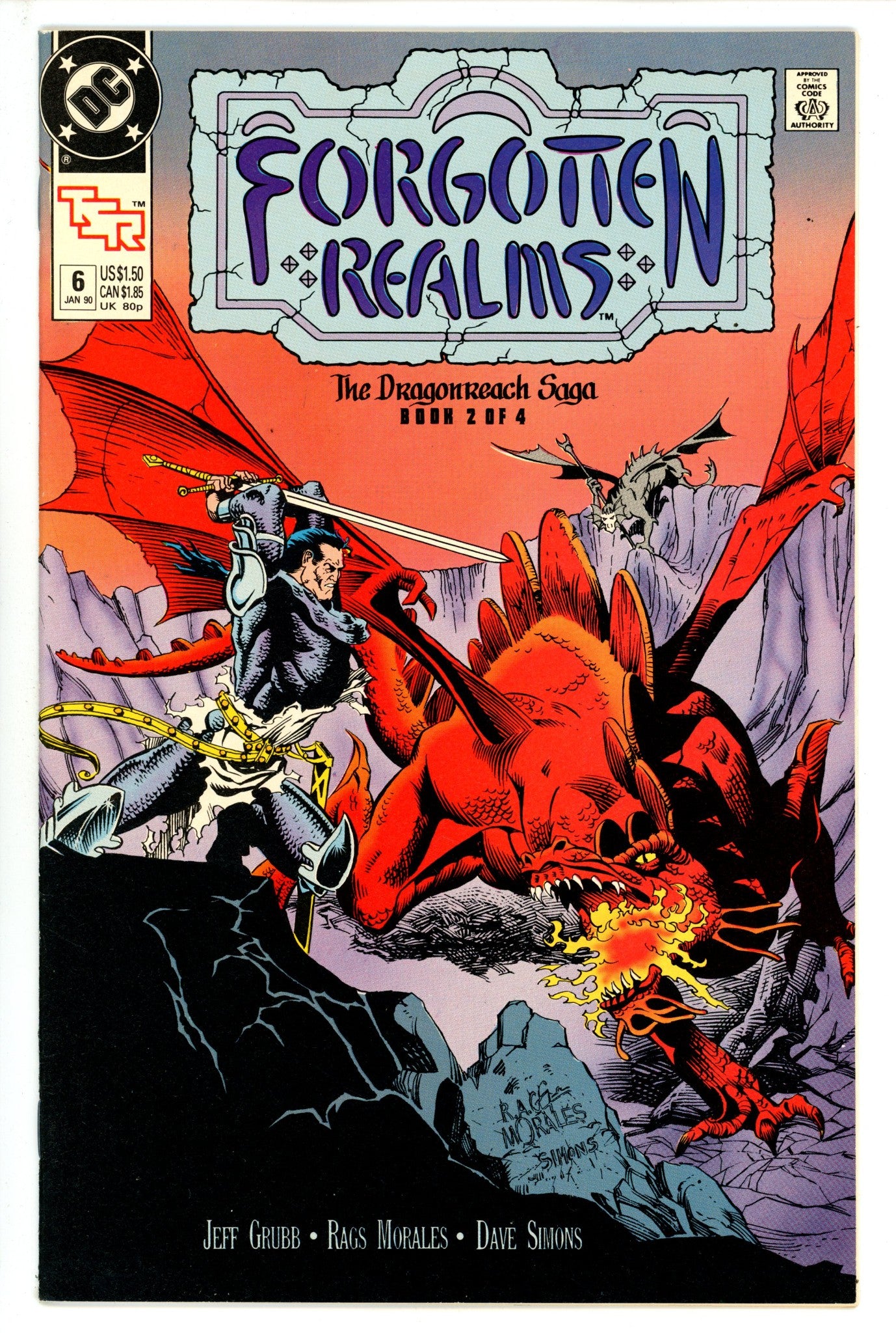 Forgotten Realms Comic Book 6 High Grade (1990) 