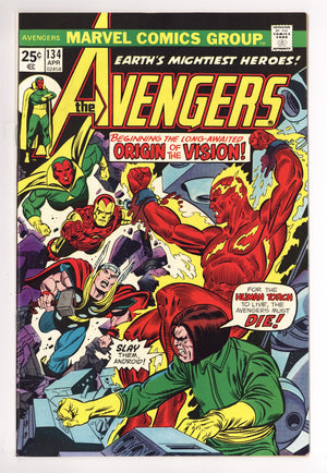 The Avengers Vol 1 134 VF (8.0) (1975)