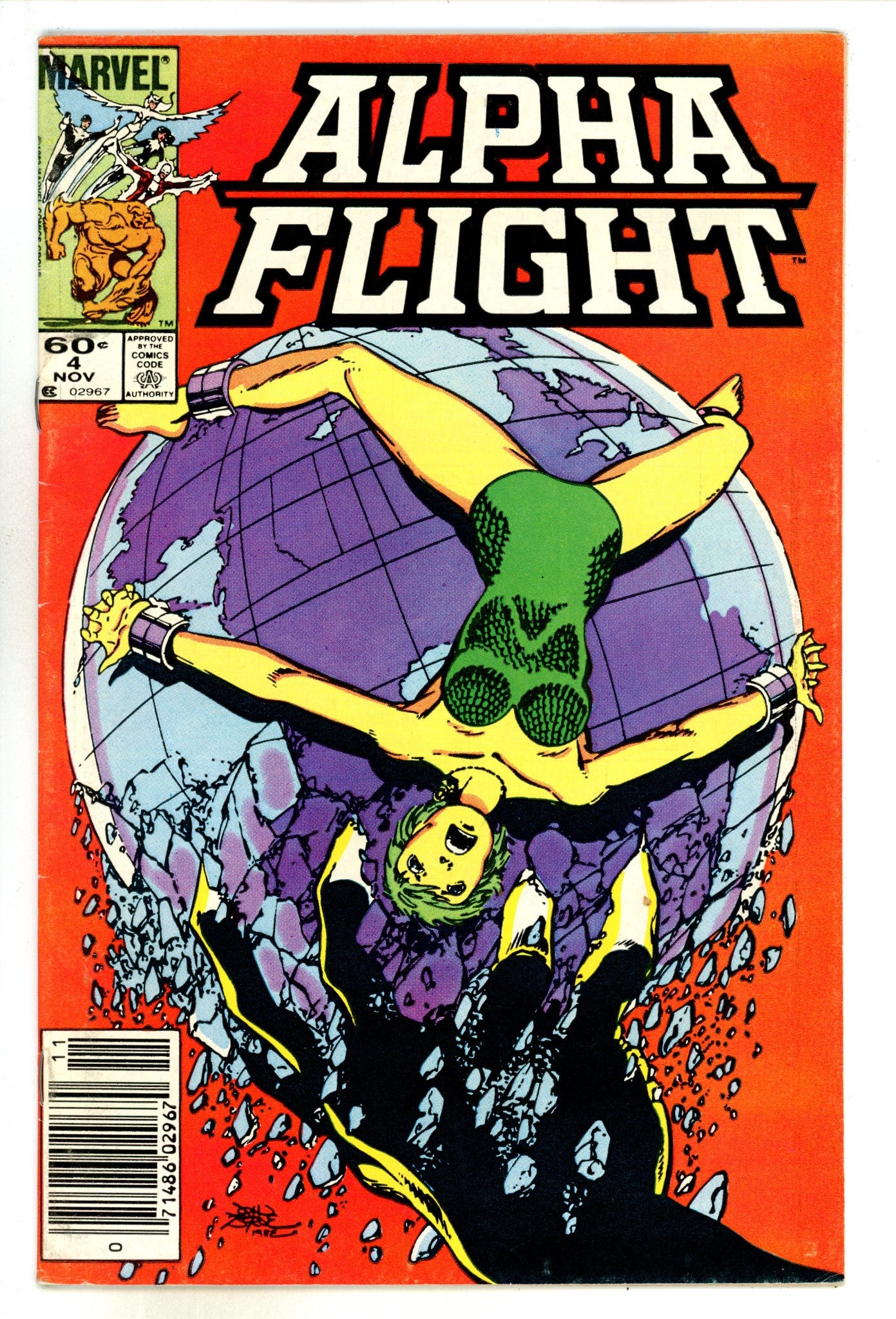 Alpha Flight Vol 1 4 Low Grade (1983) Newsstand 