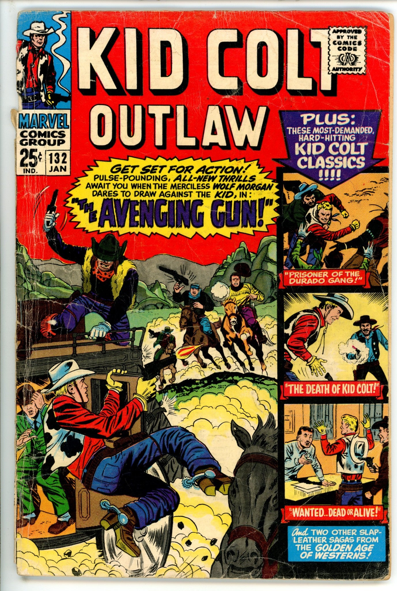 Kid Colt Outlaw 132 GD+ (1967)