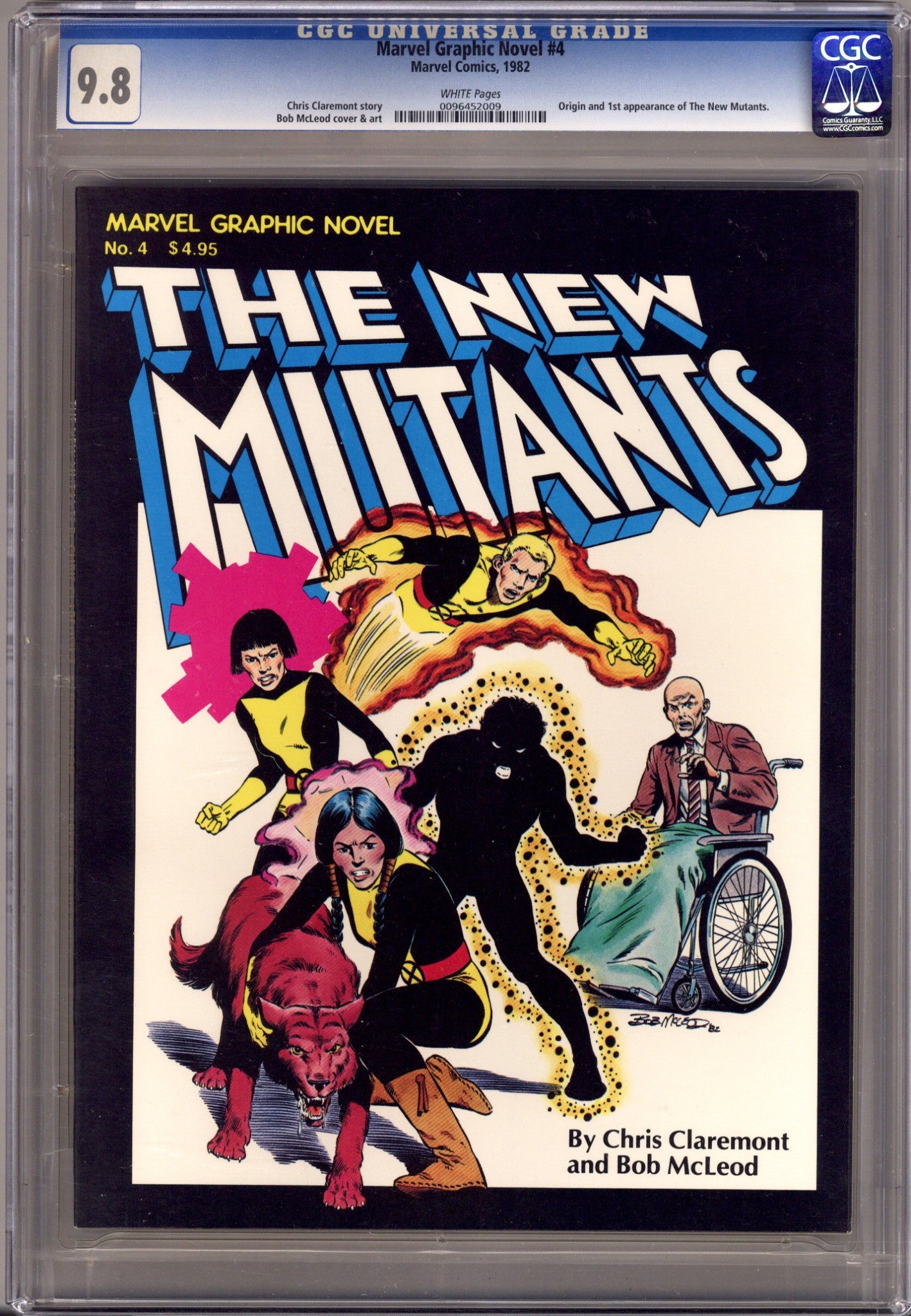 Marvel Graphic Novel 4 CGC 9.8 (NM/M) New Mutants (1982) 