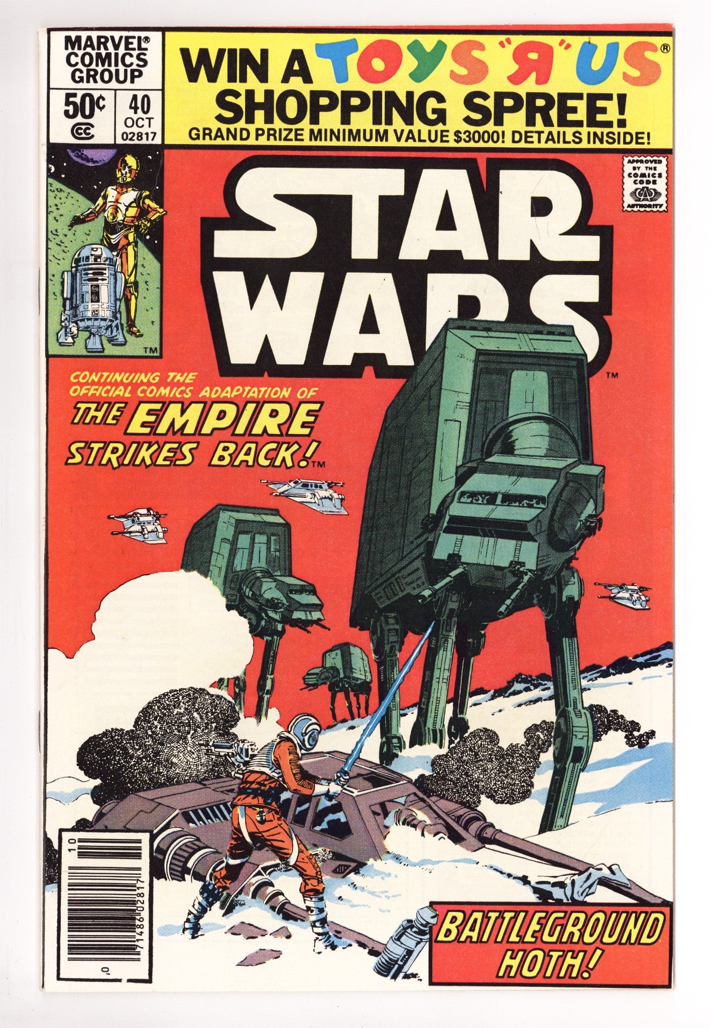 Star Wars Vol 1 40 VF/NM (9.0) (1980) Newsstand 