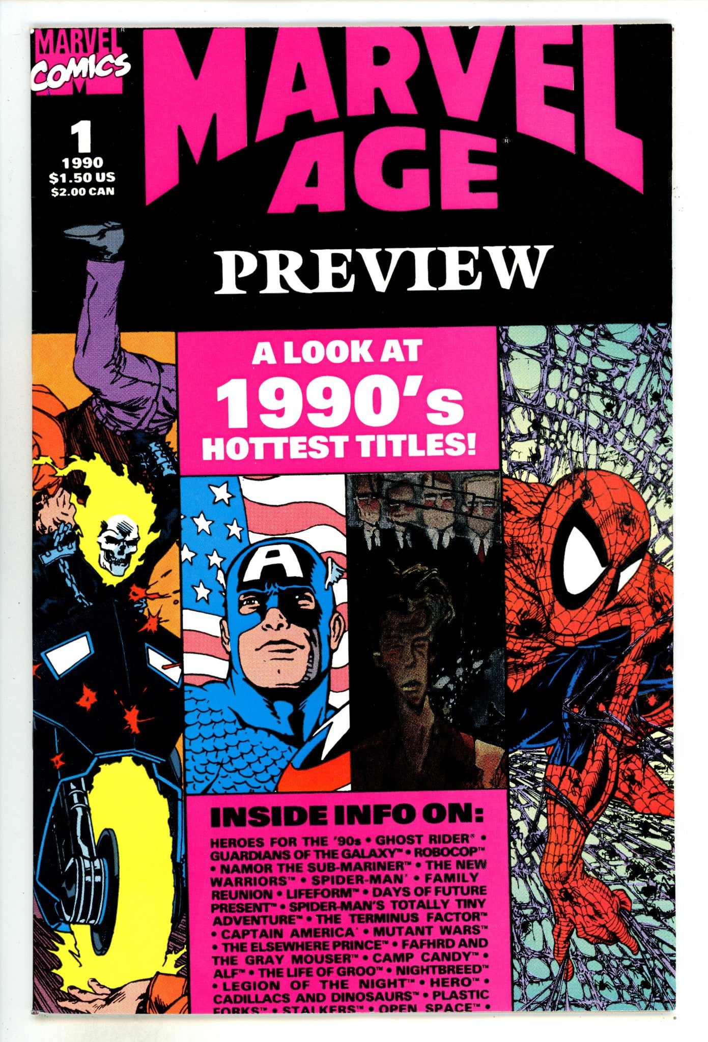 Marvel Age Preview 1 Low Grade (1990) 