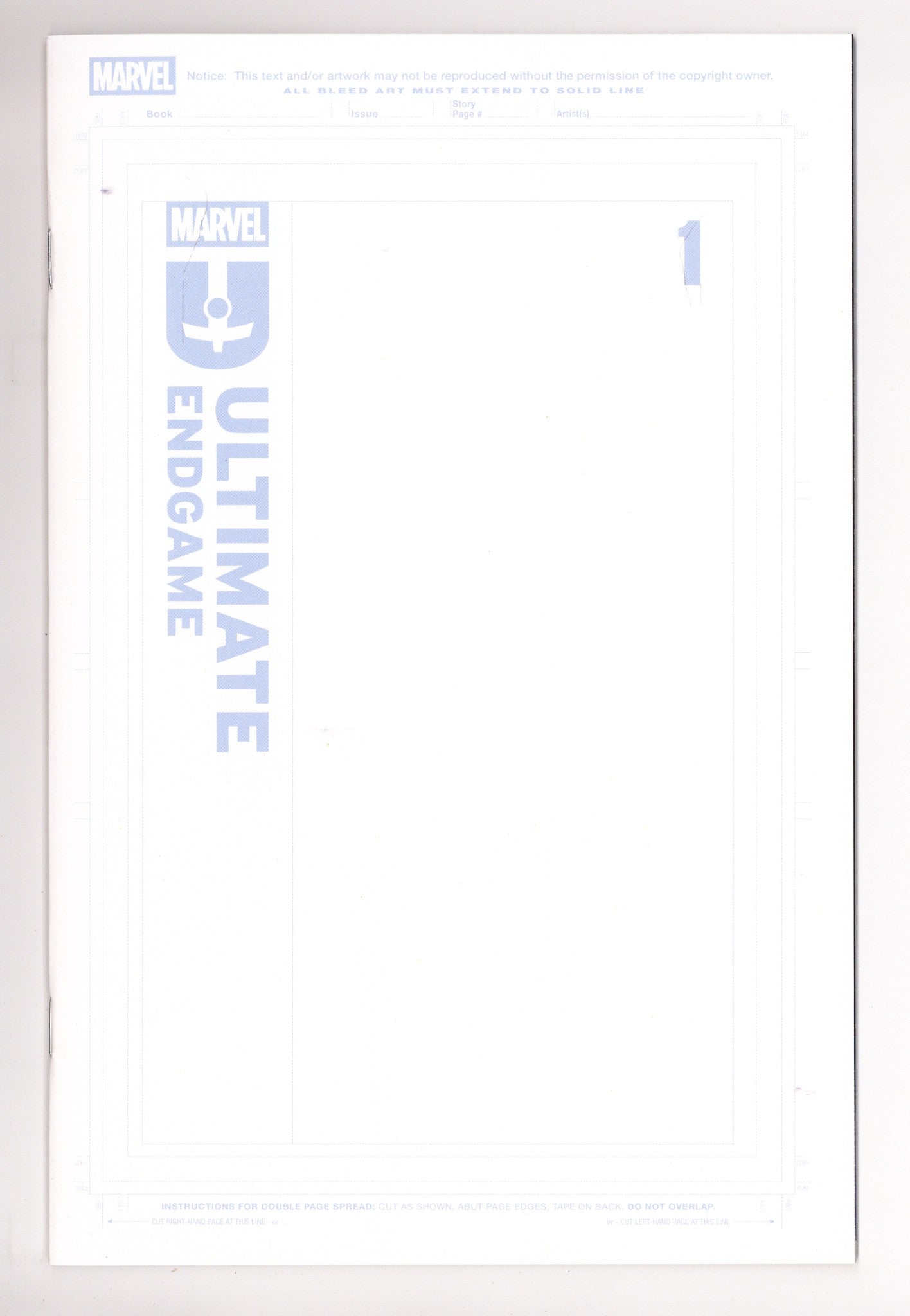 Ultimate Endgame 1 Blank Variant (2025)