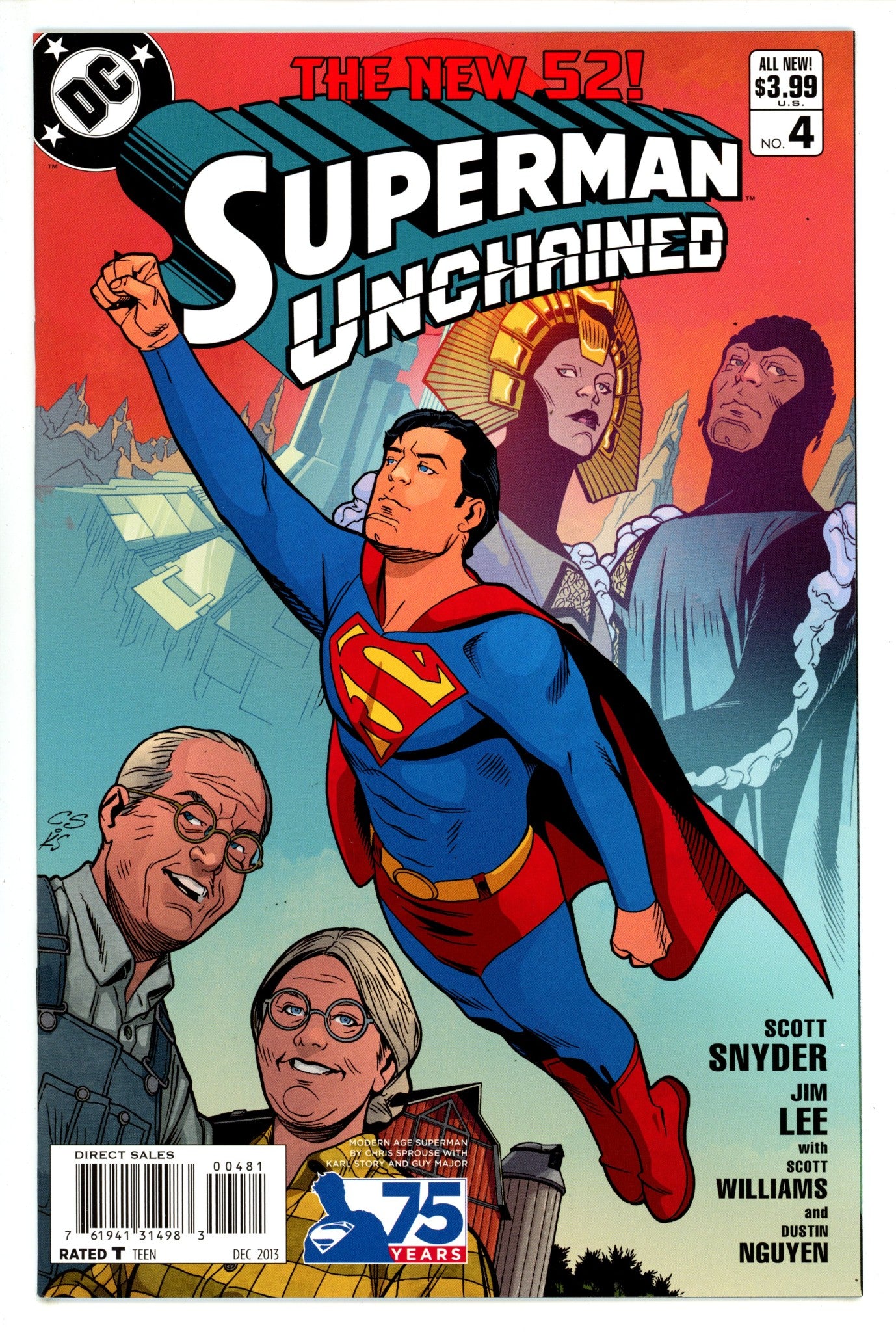 Superman Unchained 4 High Grade (2013) Sprouse Incentive Variant 