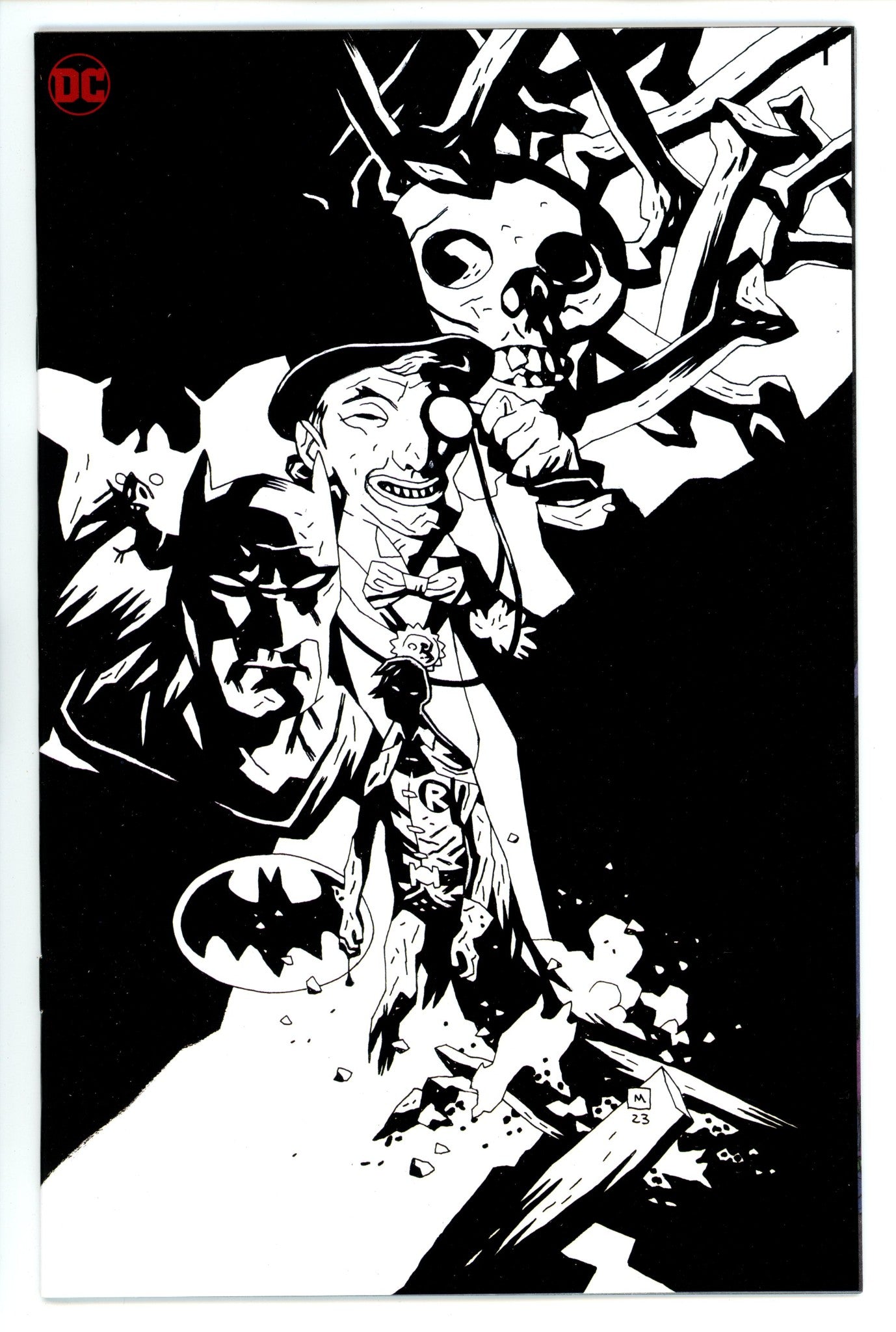 From The DC Vault Death In The Family Robin Lives 1 Mignola B&W Virgin Incentive Variant NM (2024)