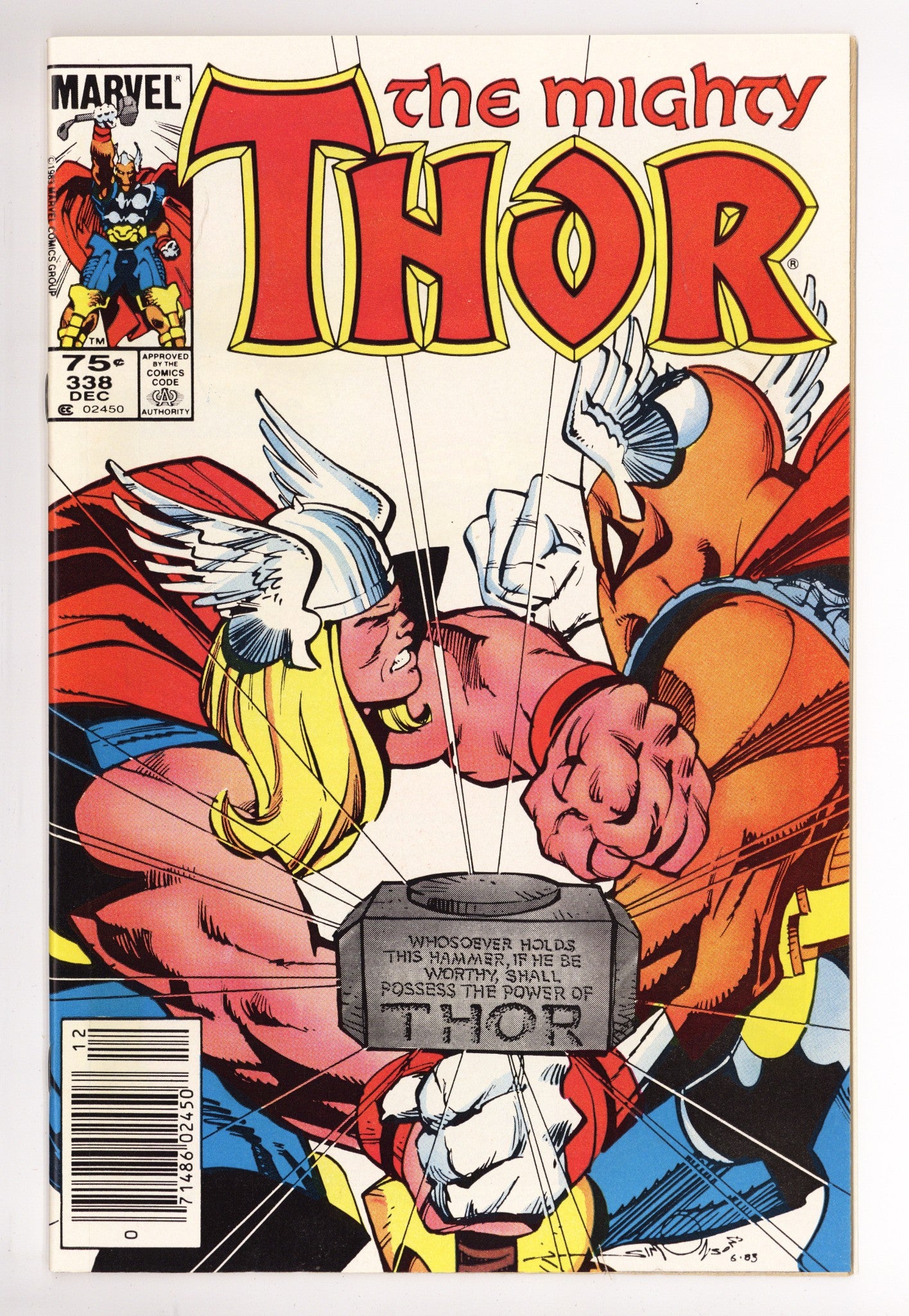 Thor Vol 1 338 VF/NM (9.0) (1983) Canadian Price Variant 