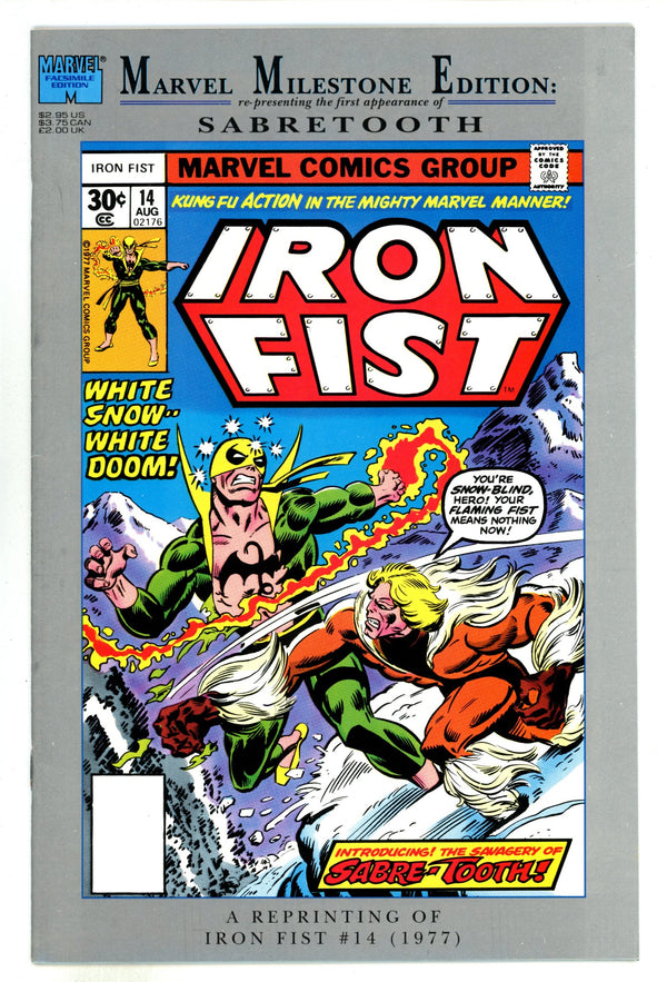 Marvel Milestone Edition: Iron Fist #14 14 VF+ (8.5) (1992) Newsstand